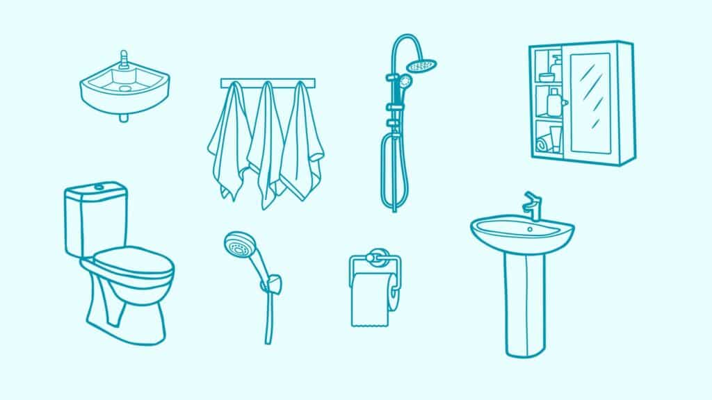 Kylpyhuone- ja WC-kalusteiden asennuskorkeudet